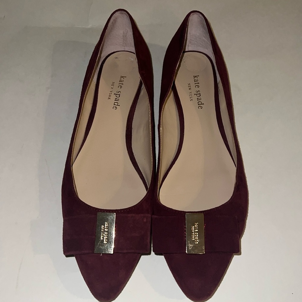 Kate Spade Suede Bow Flat